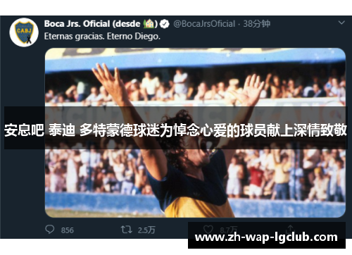 安息吧 泰迪 多特蒙德球迷为悼念心爱的球员献上深情致敬