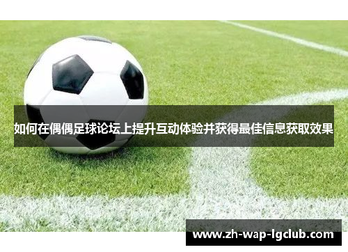 如何在偶偶足球论坛上提升互动体验并获得最佳信息获取效果