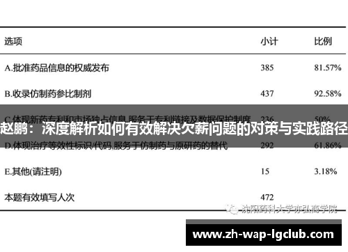 赵鹏:深度解析如何有效解决欠薪问题的对策与实践路径 赵鹏:深度解析如何有效解决欠薪问题的对策与实践路径